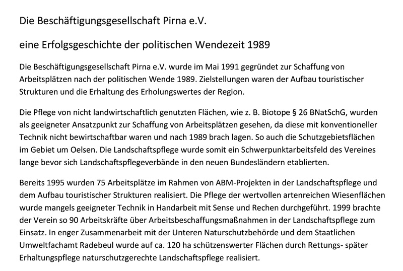 Pressemitteilung BG Pirna